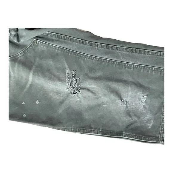 Carhartt Canvas Carpenter Distressed Cargo Pants Size W34/L32 - Picture 14 of 15